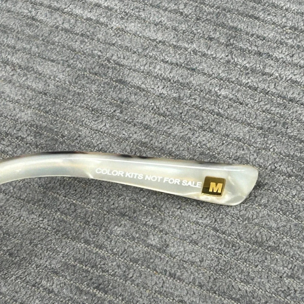 Marchon NYC Uptown M-NEUE 250 Brown Cat Eye Y2k Eyeglasses Frames 53-16-135